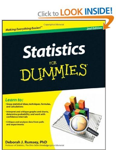 Sean Flynn, Dummies Book, P Value, Confidence Interval, The Ohio State University, For Dummies, Consumer Behaviour, Biochemistry, Digital Book