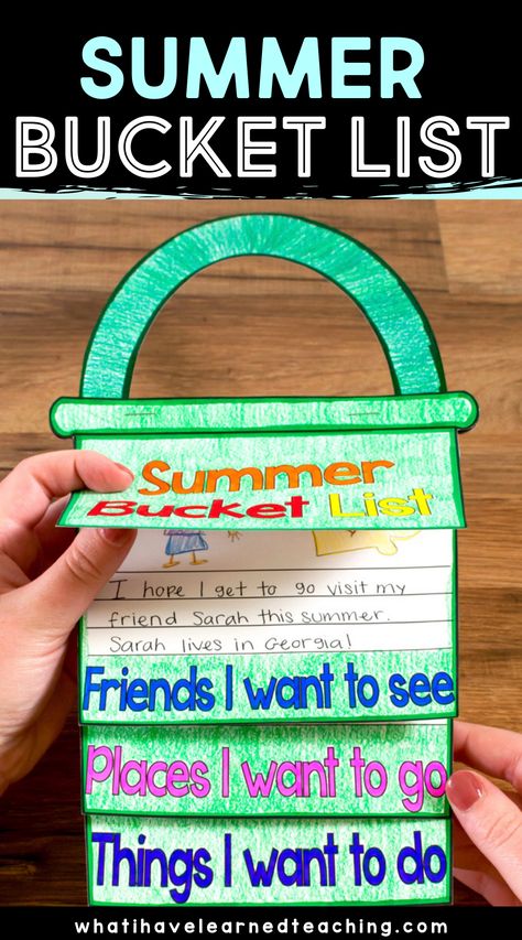 Kids Craft Projects Summer Activities For Afterschoolers, What I Did This Summer Activity, School Age Summer Camp Ideas Fun Crafts, May Activities For Kids Classroom, Summer Bucket List Activity For Kids, My Summer Bucket List, Summer Activities For 4th Graders, 1st Day Of Summer Activities, Summer Activities For 3rd Graders