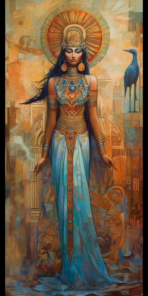 Isis, Goddess Of Motherhood, Fertility, Magic, And Wisdom. | Fantasy I Sci-Fi I Books I Films I World Building Fertility Magic, Goddess Of Motherhood, Egyptian Artwork, Goddess Of Egypt, Egyptian Goddess Art, Cultural Appreciation, Soul Retrieval, Goddess Aesthetic, World Building