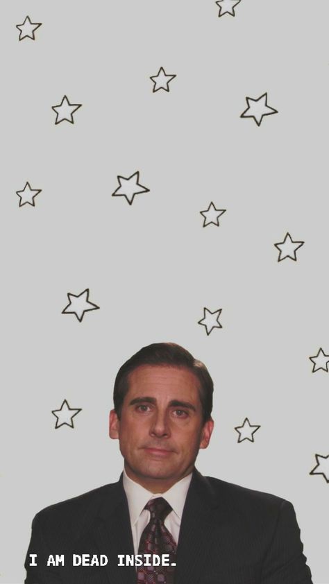 The Office Michael Scott "I'm dead inside" wallpaper I Am Dead Inside, I Am Dead, Whats Wallpaper, Office Jokes, The Office Show, Phone Humor, Office Wallpaper, Office Quotes, Iconic Wallpaper