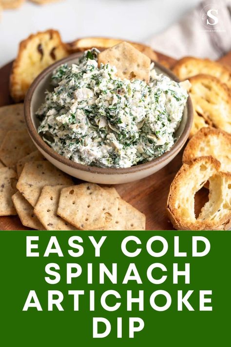 Asiago Artichoke Dip Recipe, Cold Spinach Artichoke Dip With Water Chestnuts Recipe, Knorr Spinach Artichoke Dip Recipe, Artichoke Dip Cold, Cold Artichoke Dip Recipe, Spinich Artichoke Dip, Cold Spinach Dip Recipe, Cold Spinach Artichoke Dip, Cold Spinach Dip