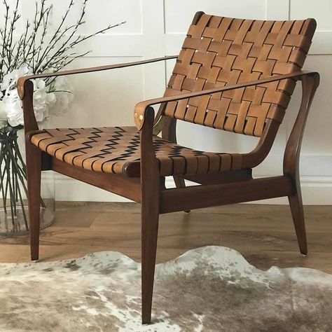 Are you interested in our woven tan leather armchair? With our vegetal brown occasional chair you need look no further. Leather Woven Chair, Woven Leather Chair, Tan Leather Armchair, Long Narrow Living Room, Design Armchair, Snug Room, Narrow Living Room, Woven Chair, Scandi Design