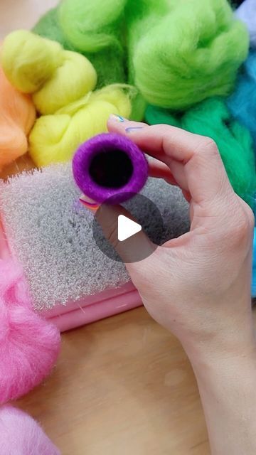 Diy Felting Tutorials, Felted Nest, Wet Felting Tutorial, Needle Felting Tutorial, Wet Felting Projects, Shade Of Purple, Wool Felting, Fiber Artist, I Am So Grateful