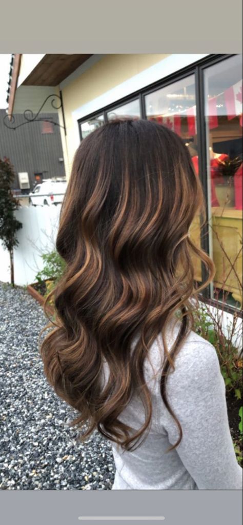 Dark Roots Babylights, Root Melt Hair Brunette, Shadow Root Dark Brown To Caramel, Caramel Highlights With Shadow Root, Root Melt Caramel Balayage, Root Melt Brunette Balayage, Dark Brown And Caramel Highlights, Caramel Ombre On Dark Hair, Caramel Hair Dark Roots