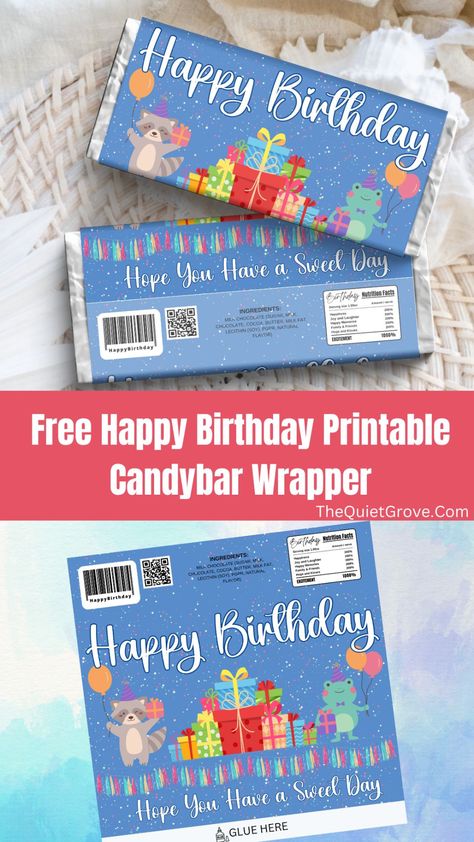 Free Printable Chocolate Bar Wrappers, Printable Candy Bar Wrappers Templates, Hershey Candy Bar Wrappers Template Free Printable, Chocolate Bar Wrappers Template, Hershey Bar Wrappers Printable Free, Free Candy Wrapper, Birthday Chocolate Bar Wrappers, Christmas Candy Bar, Birthday Candy Bar Wrappers