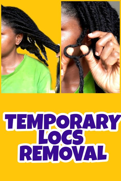 Temporary locs are safe to remove and causes no damage to your ends. Watch how I remove the temporary loc, the method I used to secure the ends of my reggae locs #fauxlocs #reggaelocs #temporarylocs Temporary Locs Natural Hair, Temporary Locs Styles, Reggae Locs, Temporary Locs, Loc Method, Faux Locs, Hello Beautiful, How To Take, Curly Hair Styles Naturally