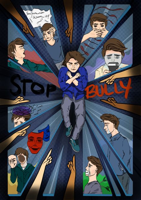 #stopbullying #bully #vectorart #poster #posterart #art Stop Ragging Poster, Antiragging Poster Ideas, Poster About Bully, Anti Ragging Posters Ideas Drawing, Anti Ragging Drawing, Anti Ragging Posters Ideas For College, Poster Hak Asasi Manusia, Poster Bully Aesthetic, Stop Bulling Posters