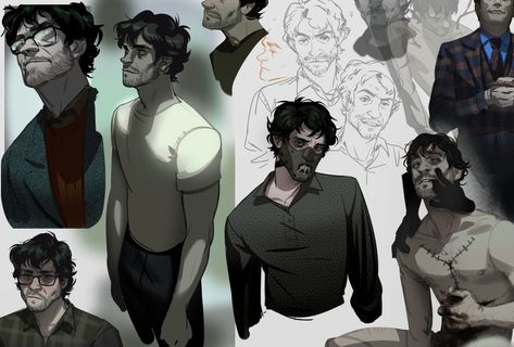 Hannibal Fanart, Hannibal Funny, Will Graham Hannibal, Hannibal Tv Series, Hannibal Series, Nbc Hannibal, Will Graham, Artist Alley, Hugh Dancy