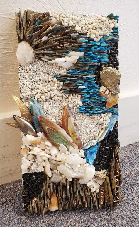 Abstract Mosaic Art, Mosaic Art Diy, Mixed Media Mosaic, Art Coquillage, Mosaic Art Projects, Mosaic Artwork, Mosaic Garden, Mosaic Wall Art, Mosaic Projects