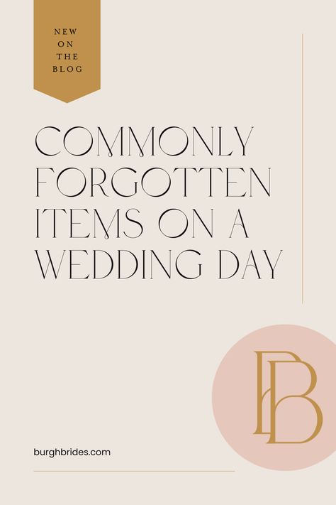 Commonly Forgotten Items On A Wedding Day | Burgh Brides | wedding planning | wedding tips | wedding advice | Signs Needed For Wedding Day, Small Sewing Kit, Wedding Planning Details, Bridal Advice, Wedding Dress Buttons, Cake Knife Set, Wedding Numbers, Planning Wedding, Future Wedding Plans