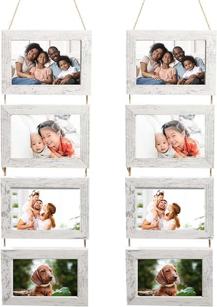 Amazon.com: Large Picture Frame Sets For Wall Collage Picture Frames Collage, Frames Collage, Wall Hanging Photo Frames, Family Collage, Frames Wall, 5x7 Picture Frames, Fill The Frame, Wood Composite, Hanging Picture Frames