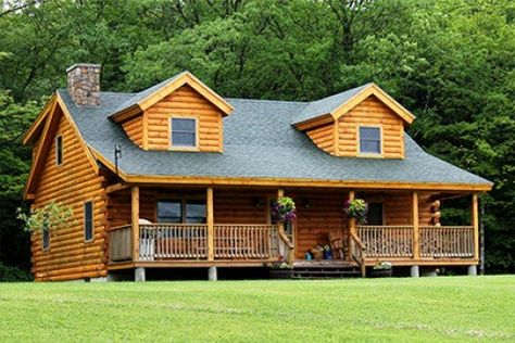 Finding a log cabin home floor plan with three bedrooms and 1700 square feet or less is difficult. This list will save you a great deal of time. Ranch House Floor Plans, Log Cabin House Plans, Log Cabin Plans, Log Cabin Floor Plans, Log Home Designs, Log Home Floor Plans, Log Home Plans, Log Cabin Kits, Log Home Decorating