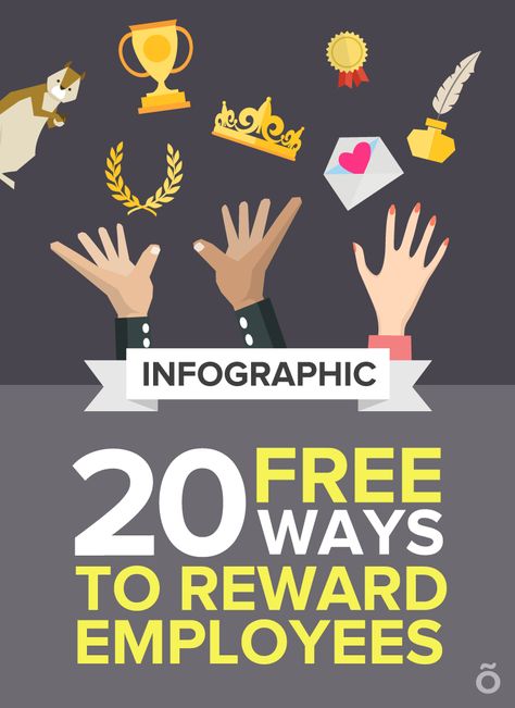 20 free ways to reward employees (infographic) According to research from Gallup, employees that receive regular recognition and praise: -increase their own productivity -increase engagement among their coworkers -are more likely to stay with the organization longer -receive higher loyalty and satisfaction scores from customers  http://www.officevibe.com/blog/reward-employees-infographic?utm_source=pinterest&utm_medium=social&utm_term=20-free-ways-to-reward-employees&utm_campaign=blog-post Employee Infographic, Work Incentives, Incentives For Employees, Employee Rewards, Reward And Recognition, Loyalty Rewards Program, Work Fun, Employee Recognition, Business Life