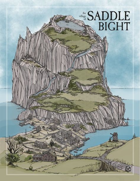 Dnd Fishing, Fantasy Water City, Sw5e Maps, Dnd Cities, Water City, Dm Screen, Isometric Map, Alchemy Art, Drawn Map