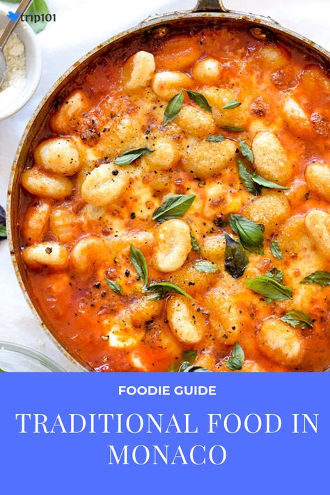 Traditional Food In Monaco  Continue reading for this culinary journey of the traditional foods in Monaco, just be prepared to get hungry! Monaco Food Recipes, Monaco Traditional Food, Monegasque Food, Monaco Recipes, Monaco Food, Monaco Party, Pomodoro Sauce Recipe, Foreign Cuisine, Gnocchi Sauce