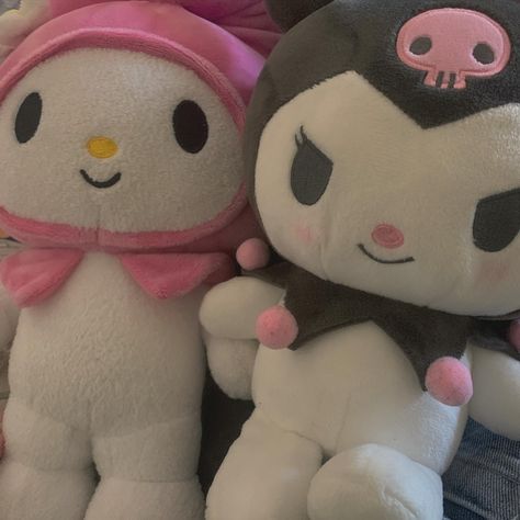 you can find them here: https://www.amazon.com/shop/mihriuhm My Melody And Kirumi, Stuffies Kuromi, Pink Cute Aesthetic, Kuromi And My Melody, Kuromi Plush, Cute Squishies, Hello Kitty Themes, Love My Best Friend, Hello Kitty Aesthetic