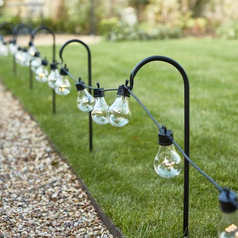 festoon lights, garden path, lawn, outdoor living, outdoor lights Zen Wedding, Black Shepherd, Barn Party, Festoon Lights, Garden Goals, Creative Elements, Beach Week, Boho Outdoor, Hanging Vases