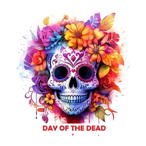 Vector calavera de azúcar de fiesta de d... | Premium Vector #Freepik #vector #calaveras-mexicanas #fondo-calaveras #calavera-mexico #calavera-flores Dead Images, Halloween Sugar Skull, Sugar Skull Halloween, October Nails, Nails Halloween, Retro Color, Halloween Skull, Dia De Muertos, Day Of The Dead