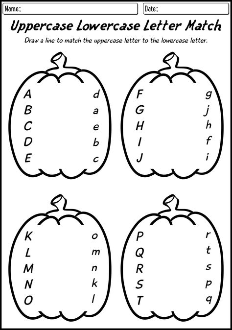 Pre K Fall Printables, October Homeschool Ideas Preschool, Halloween Theme Activities For Kindergarten, Free Kindergarten Halloween Worksheets, Academic Worksheets For Kindergarten, Prek October Activities, Pre K Lesson Plans Free, Halloween Abc Worksheet, Halloween Letter Tracing Worksheets