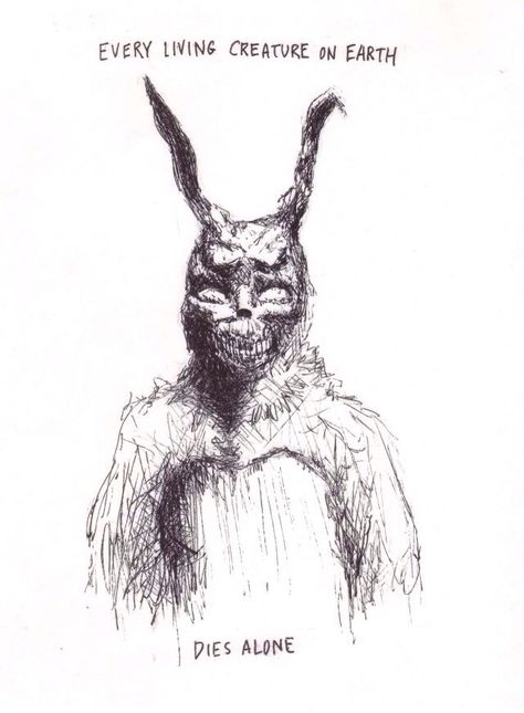 Every Living Creature On Earth Dies Alone. Donnie Darko Tattoo, Donnie Darko, Future Tattoos, Cute Tattoos, The Words, Movies Showing, Dark Art, Horror Movies, Art Inspo