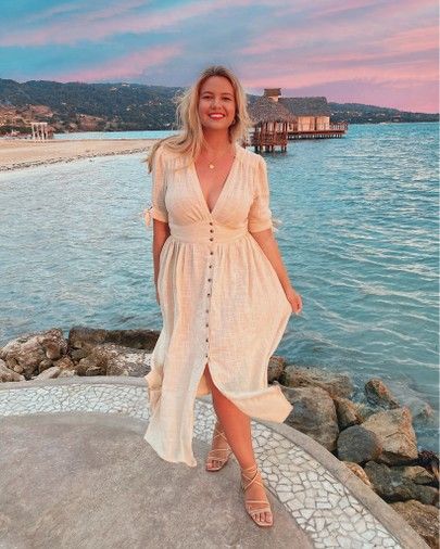 Feminine Outfits Plus Size, Boho Summer Outfits Plus Size, Curvy Summer Dresses, Midsize Boho Fashion, Curvy Boho Fashion, Plus Summer Outfits, Spring Plus Size Outfits, Summer Plus Size Outfits, Spring Outfits Plus Size