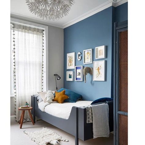 9 Kids' Room Paint Color Ideas | The Family Handyman Blue Paint Boys Room, Boys Room Wall Color, Balance Interior Design, Blue Boys Room, Boys Room Paint Colors, Kids Room Paint Colors, Kids Bedroom Paint, Boys Bedroom Colors, Blue Kids Room