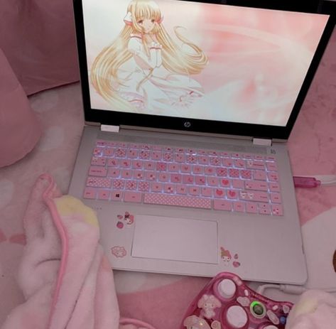 Anime Bad, Kawaii Core, My Laptop, Mooncake, Keyboard Cover, Pink Girly Things, Kawaii Room, Discord Server, What’s Going On