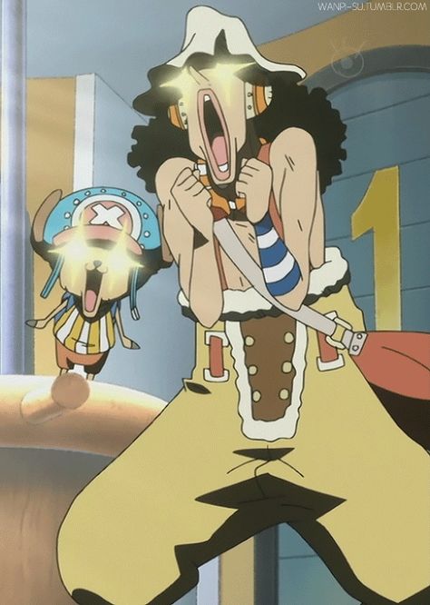 Usopp and Chopper Ussop And Chopper, Usopp And Chopper, God Usopp, One Piece Chopper, One Piece Gif, Anime D, Watch One Piece, Tony Chopper, One Piece Funny