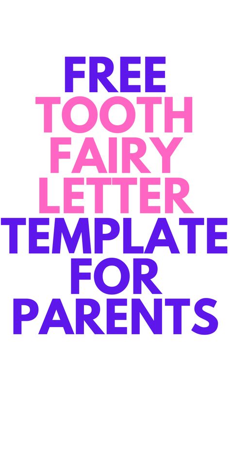 Tooth Fairy Letter Printable - Looking for a printable? Here is a tooth fairy letter for you to use as a template. This Tooth Fairy Letter Printable is free. Tooth Fairy Letter Template, Tooth Fairy Letter, Entrepreneur Advice, Simple Template, The Tooth Fairy, Letter Template, Tooth Fairy, Letter Templates, A Letter