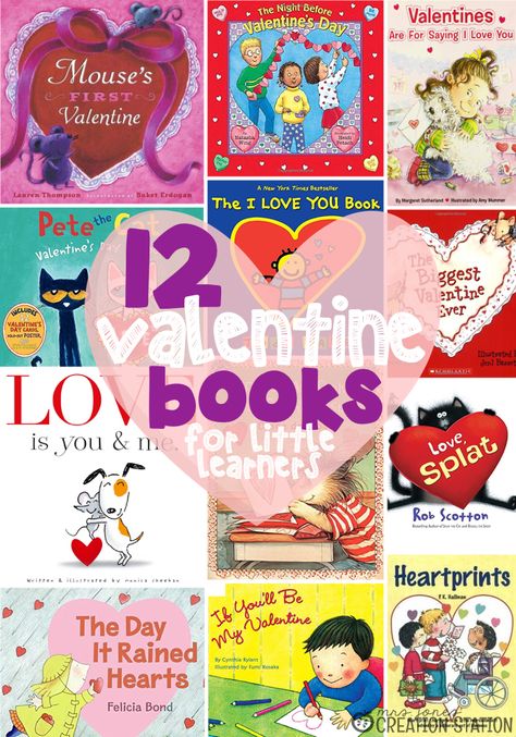 Mrs. Jones' Creation Station - Valentine Books for Little Learners Kindergarten Curriculum, Winter Books, Literacy Games, February Valentines, Kindergarten Resources, Valentines Day Activities, Day Book, Early Literacy, Teaching Kindergarten