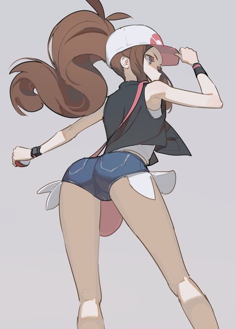 Pokemon Hilda, Female Trainers, Pokemon Waifu, Pokemon Comics, Pokemon Drawings, Pokemon Characters, Pokemon Pictures, Pokemon Trainer, Anime Poses