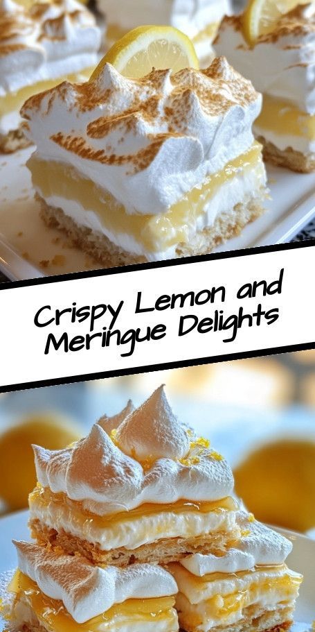 Indulge in the vibrant flavors of our Crispy Lemon and Meringue Delights! This elegant dessert features a refreshing lemon base topped with cloud-like meringue, making it perfect for any celebration. Easy to make and absolutely delicious, these delights are a must-try for dessert lovers! #LemonDelights #MeringueMagic #SweetTreats #BakingInspiration Potato Bar, Marshmallow Cream, Lemon Filling, Pastry Shells, Elegant Desserts, Lemon Meringue Pie, Flaky Pastry, Meringue Pie, Dessert Lover