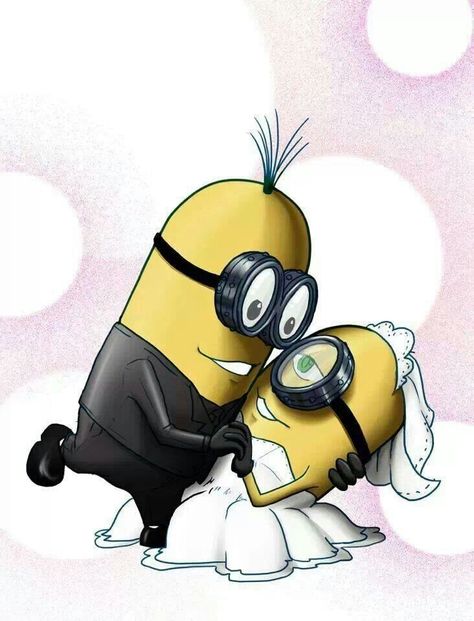 Minion love Minion Kiss, Minion Wedding, Minions Images, Yellow Guy, Minions Love, Cute Minions, Minions Wallpaper, Minions Despicable Me, Minion Quotes