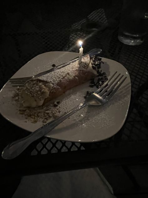 Cannoli Aesthetic, Birthday Goals, Cannoli, Slice Of Life, Birthday Candles, Pastry, Candles, Birthday, Quick Saves