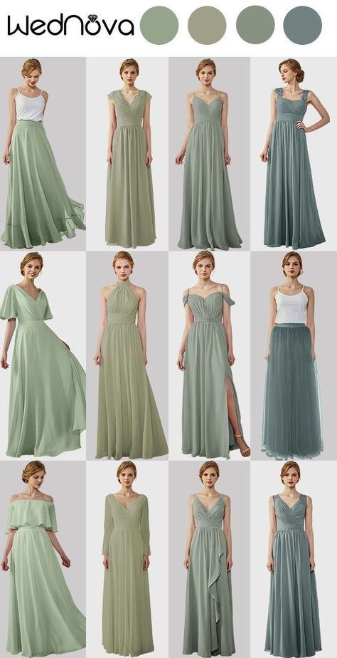 Olive Green Bridesmaid Dresses, Sage Bridesmaid Dresses, Bridesmaid Dresses Under 100, Sage Green Bridesmaid Dress, Sage Green Dress, Plus Size Bridesmaid, Cheap Bridesmaid, Bridesmaid Dress Styles, Green Bridesmaid