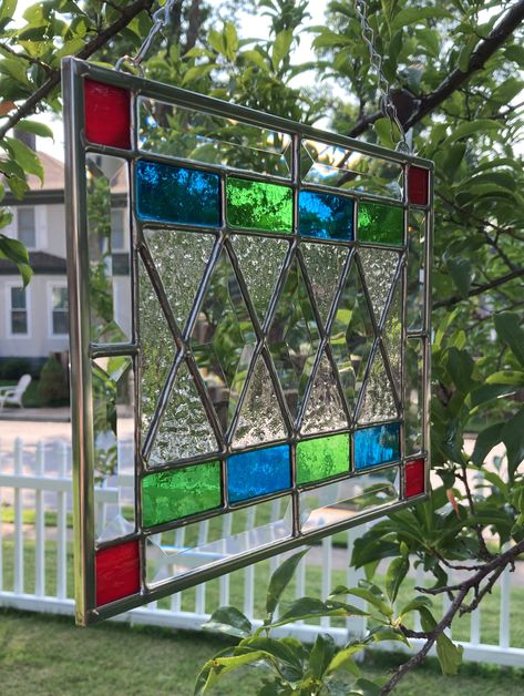 Stained Glass With Bevels, Stained Glass Bevels, Stained Glass Candle Holders, Stained Glass Candles, Glass Diy, Panels Wall, Stained Glass Diy, Stained Glass Panels, Copper Foil