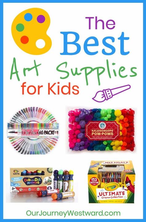 Start collecting the best art supplies for kids using this comprehensive list. Inspire creativity and encourage a love for arts and crafts in your home. Art Supply Gift Basket, Preschool Art Supplies, Toddler Art Supplies, Art Supplies For Kids, Best Art Supplies, Art Supplies Gift, Auntie Life, Messy Kids, Sensory Activities Toddlers