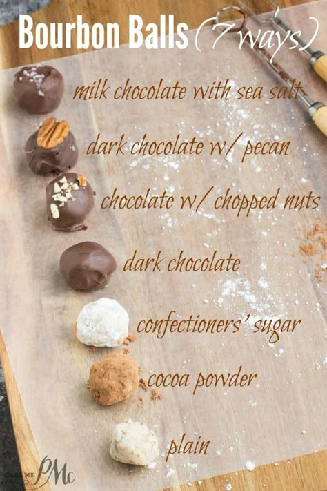 This is an authentic Kentucky Bourbon Balls recipe. They are rich, smooth, decadent, and delicious! It's a Southern delicacy of a sweet boozy confection of sugar, pecans, and bourbon. Bourbon Balls Vanilla Wafers, Boozy Cocoa Balls, Keto Bourbon Balls, Southern Living Bourbon Balls, Pecan Bourbon Balls, Bourbon Balls Southern Living, Alcohol Baking Recipes, Booze Balls Recipe, Kentucky Bourbon Balls