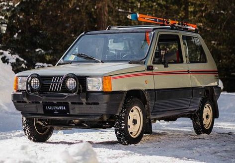 Fiat Panda 4x4, Panda 4x4, Classic European Cars, Adventure Car, Fiat Cars, Fiat Abarth, Fiat Panda, Truck Camping, Car Mods