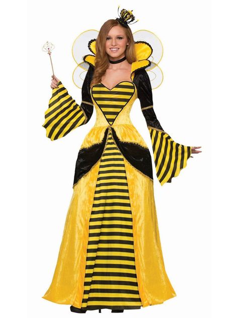 Royal Queen Bee - Standard Adult Costume #Bee, #affiliate, #Affiliate, #Costume, #Royal #Sponsored Queen Bee Costume Diy, Bee Costume Diy, Queen Bee Costume, Bumble Bee Costume, Bee Costume, Bee Dress, Diy Kostüm, Pretty Quinceanera Dresses, Running Costumes