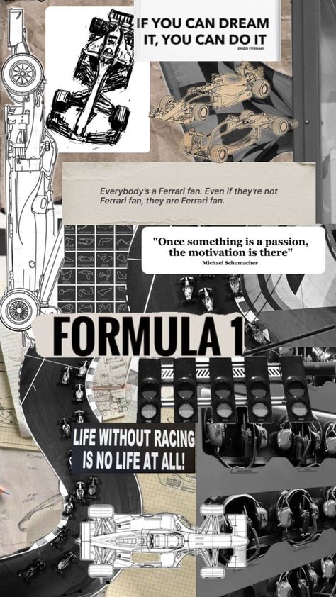 Formula One wallpaper 🏎️ #f1 #formula1 #formulaone #formulaoneaesthetic #wallpaper #cars #motorsport #racing Formula 1 Aesthetic Collage, Formula One Collage, F1 Aesthetic Collage, Nothing Just An Incident Wallpaper, Formula 1 Moodboard, F1 Wallpaper Collage, F1 Vintage Wallpaper, F1 Racing Formula 1 Wallpapers, Formula One Aesthetic Wallpaper