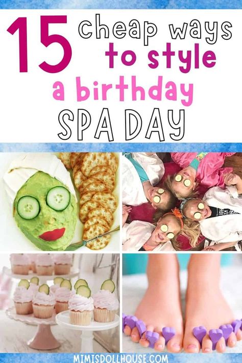 Spa Party Schedule, Self Care Party, Pamper Party Ideas, Birthday Spa Day, Teen Spa Party, Spa Night Party, Spa Party Foods, Diy Spa Party, Spa Day For Kids