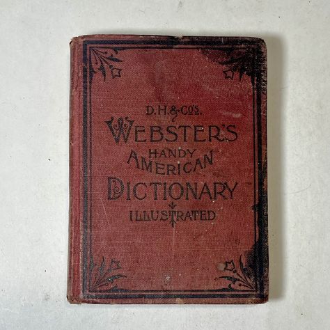 Office And Library, Noah Webster, Dictionary Book, English Dictionary, Beautiful Books, English Dictionaries, Reference Book, Decorative Letters, Reference Books