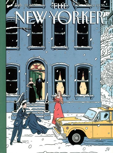 New Yorker Cover, Modern Shag, The New Yorker Magazine, New Yorker Magazine, Postal Vintage, New Yorker Covers, Winter City, Whatsapp Wallpaper, Magazine Illustration