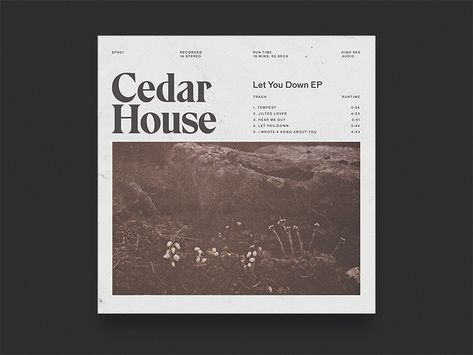 Cd Album Covers, Cedar House, Back Cover Design, Album Artwork Cover Art, Dribbble Design, Music Album Design, Cd Cover Design, Cd Design, Building Information Modeling