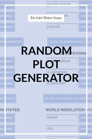 Writing Plot Generator Creative Writing Plot Ideas, Writing Prompts One Word, Plot Generator Ideas, Detailed Rp Plots, Plot Story Ideas, Plot Generator, Pseudonym Ideas, Story Plot Generator, Subplot Ideas