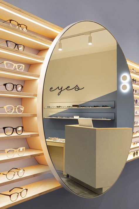 Eyewear Shop Design, Eyewear Store Design, Shoe Store Design, Eyewear Display, Eyeglass Stores, Retail Store Interior Design, Jewelry Store Design, Store Design Boutique, Clinic Interior Design