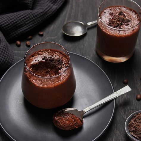 Mocha Mousse Recipe | EasiYo NZ Sachets, Yogurt Jars, Mocha Mousse, Protein Smoothie Bowl, Easy Chocolate Mousse, Yogurt Makers, Yogurt Breakfast, Yogurt Flavors, Bbc Food