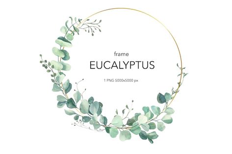 Greenery Wreath Wedding, Greenery Clipart, Eucalyptus Bouquet, Wreath Clipart, Watercolor Eucalyptus, Wreath Drawing, Wedding Logo, Wreath Wedding, Eucalyptus Wreath