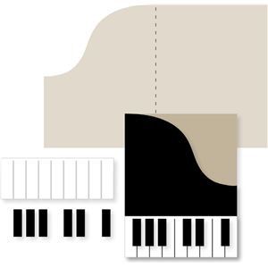 Piano Card, Music Card, Musical Cards, Card Making Templates, Music Paper, Shaped Cards, Fancy Fold Cards, Music Themed, Silhouette Design Store